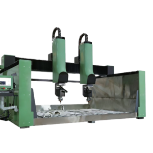 XJ-3020X-2D Double-Head Five-Axis CNC Stone Carving Machine