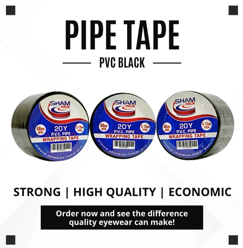 PVC Pipe Wrapping Tape 48mm × 20Y (60 Rolls/Carton) - Image 3