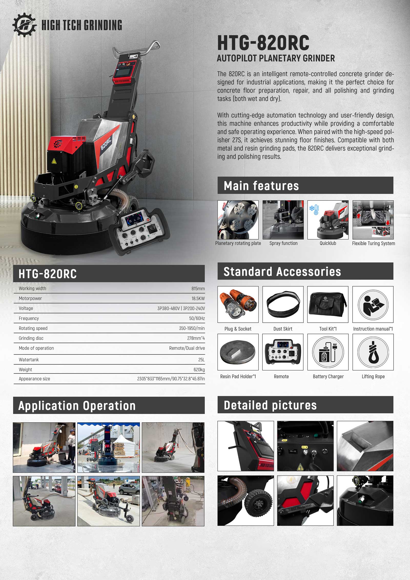HTG-820RC Planetary Grinder - Image 3